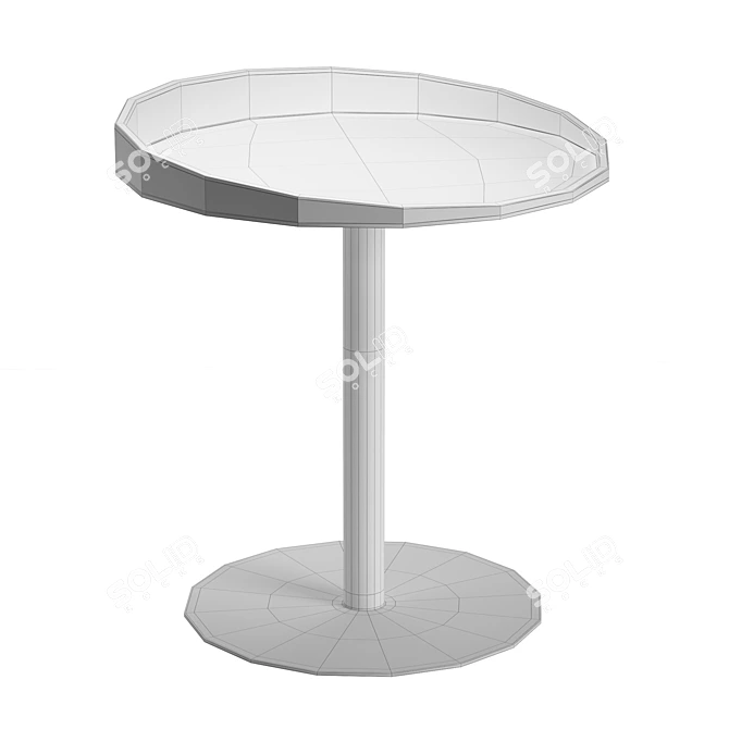 Kaori Side Table - Natural/Black 3D model image 2