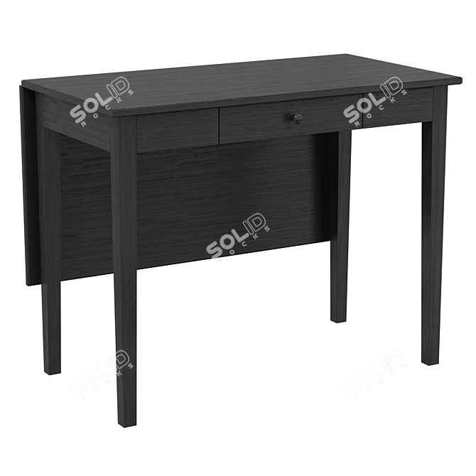 IKEA IDANÄS Folding Desk Table 3D model image 4