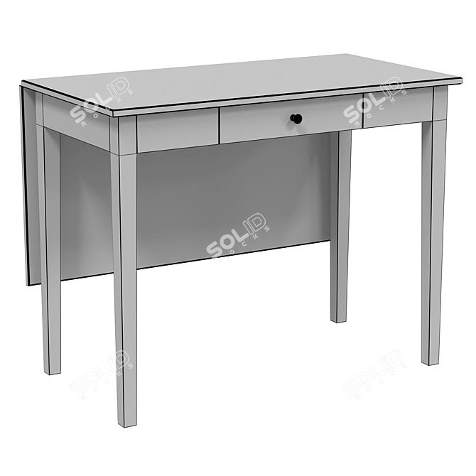 IKEA IDANÄS Folding Desk Table 3D model image 6
