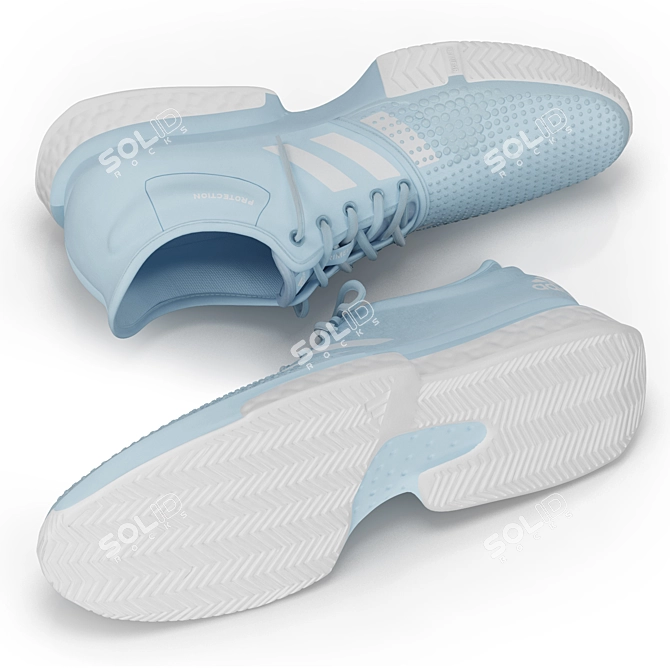 Adidas Tennis Shoes Sneakers racketball 3D model image 3