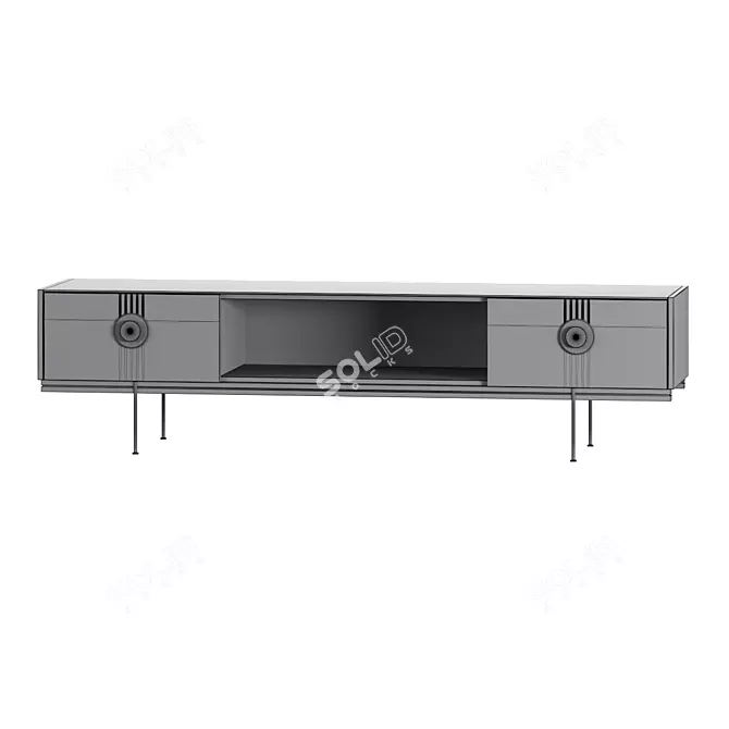Modern TV Stand LAGO 3D model image 4
