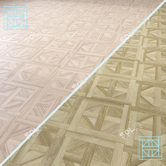 Premium Wood Floor 3D Model 3D model image 1