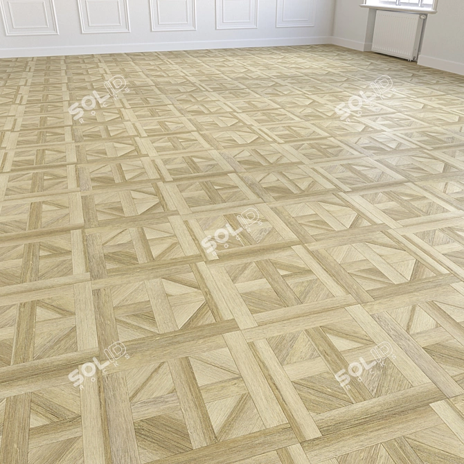 Premium Wood Floor 3D Model 3D model image 5