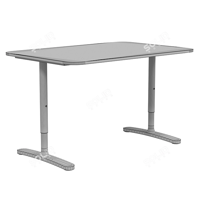 IKEA BEKANT Writing Desk 3D Model 3D model image 7