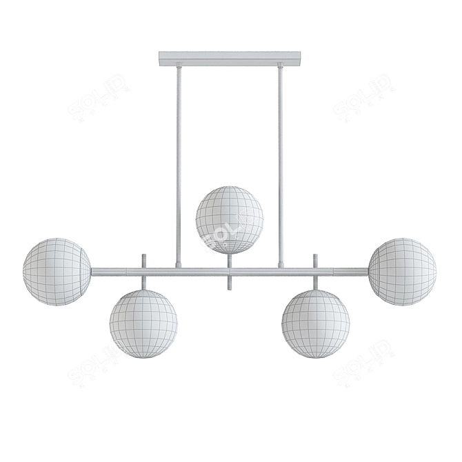 Elegant Harmony Globes Pendant Lighting 3D model image 2