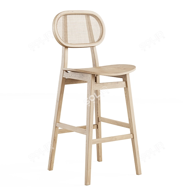 Tanado Half-Bar Stool by Cosmo 3D model image 1