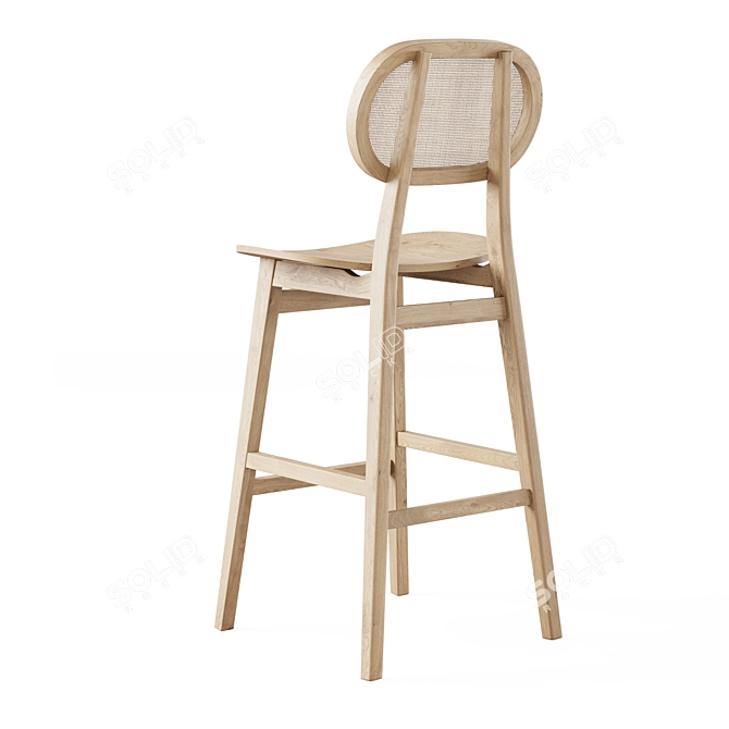 Tanado Half-Bar Stool by Cosmo 3D model image 2