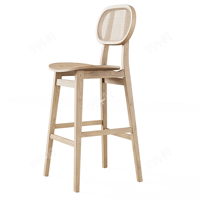 Tanado Half-Bar Stool by Cosmo 3D model image 3