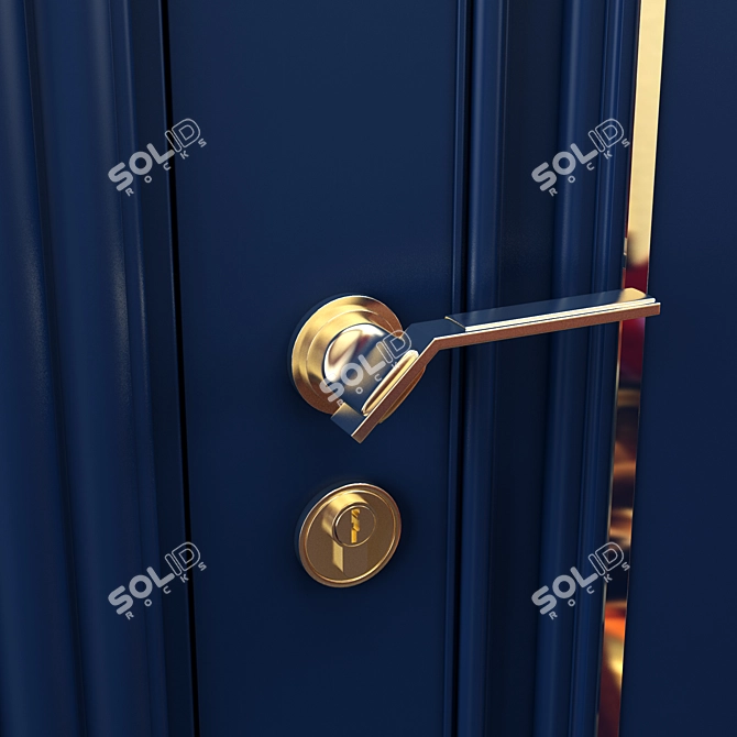 Terra Brown Door 3D model image 2