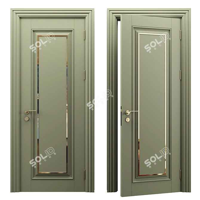 Terra Brown Door 3D model image 3