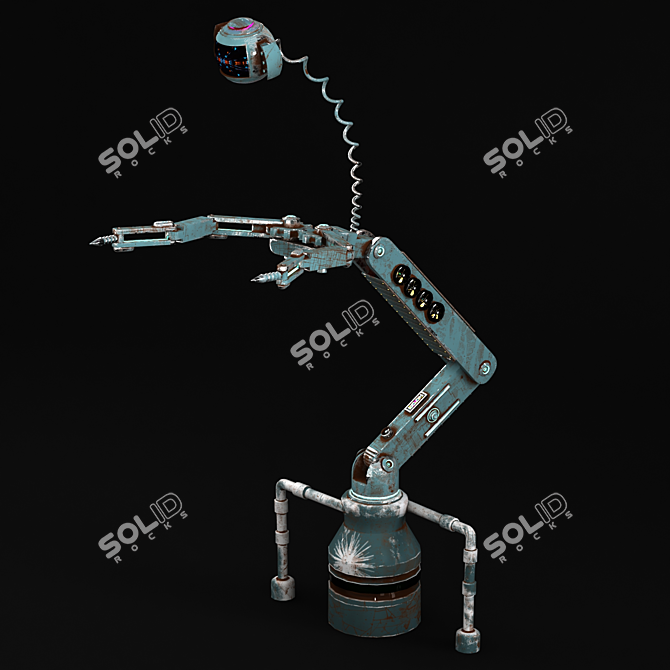 SciFi Robot Arm 3D Model 3D model image 2