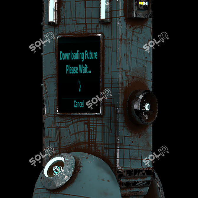 SciFi Robot Arm 3D Model 3D model image 5