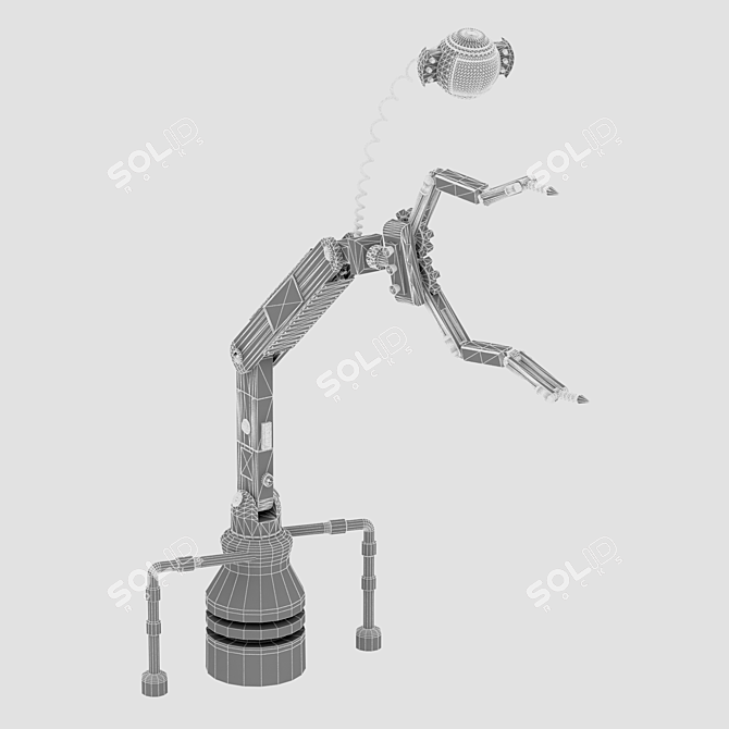 SciFi Robot Arm 3D Model 3D model image 7