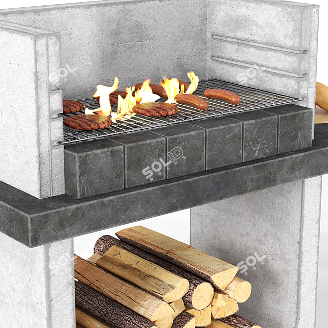 Sizzling BBQ Feast 3D Models 3D model image 3