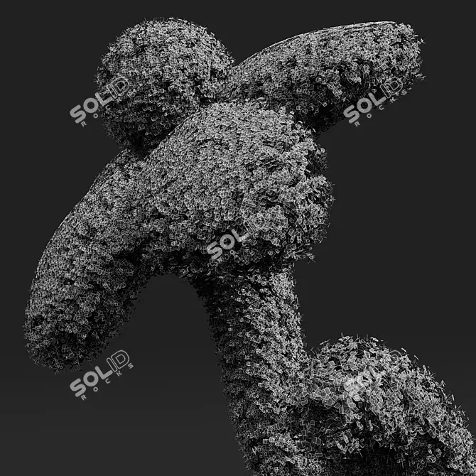 Snowflake Flower 3D Model Kit 3D model image 4