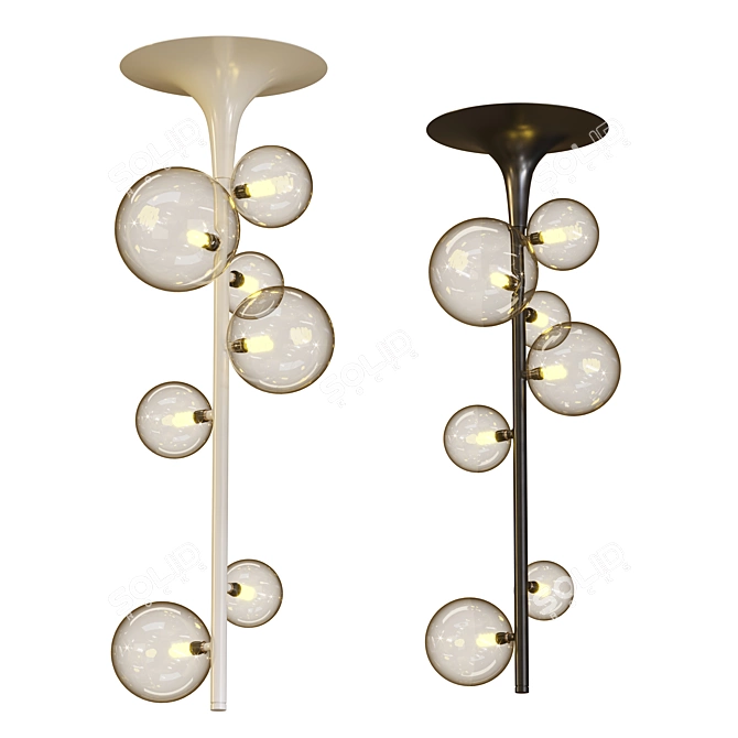 Modern Minimalist Lona Line Lamps 3D model image 3