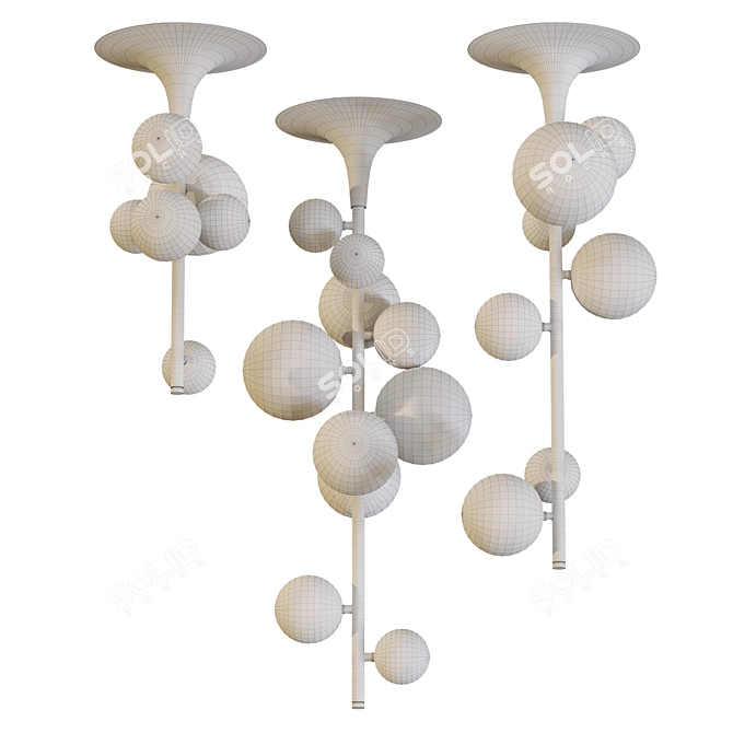 Modern Minimalist Lona Line Lamps 3D model image 4