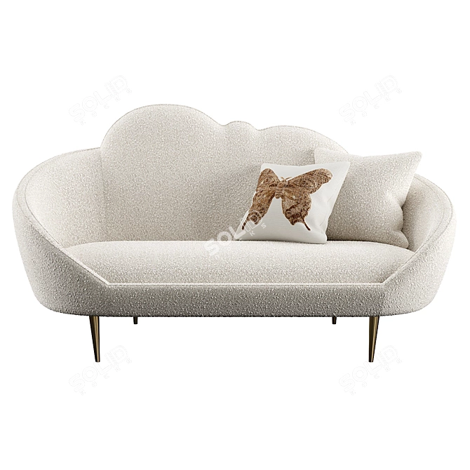 Ether Cloud Settee: Heavenly Design 3D model image 2