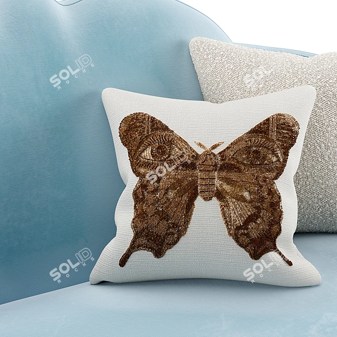 Ether Cloud Settee: Heavenly Design 3D model image 5