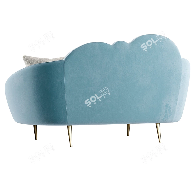 Ether Cloud Settee: Heavenly Design 3D model image 6