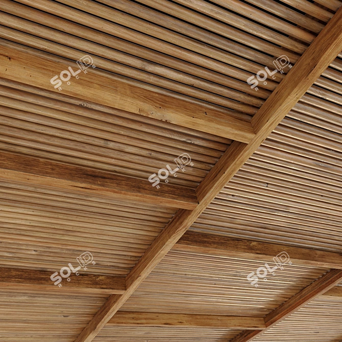 Branch Ceiling Texture Set 3D model image 5
