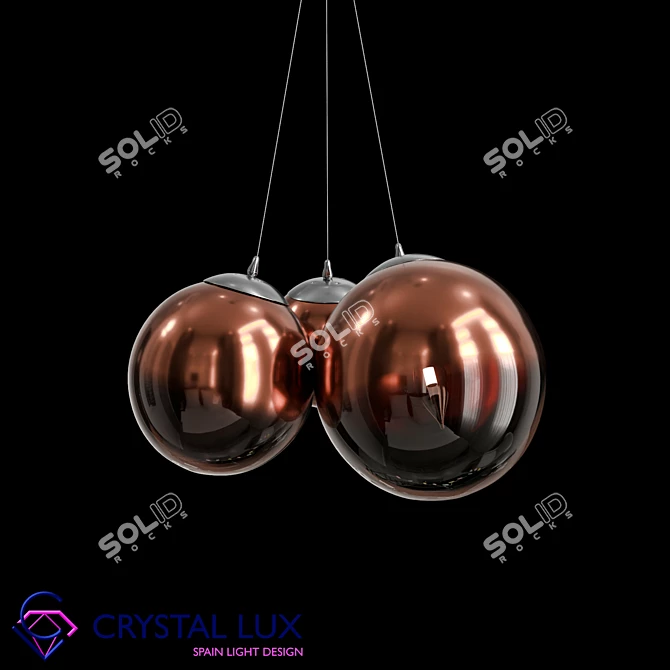 Elche SP3 Pendant Light Fixture 3D model image 1