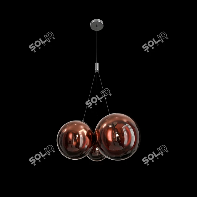 Elche SP3 Pendant Light Fixture 3D model image 2