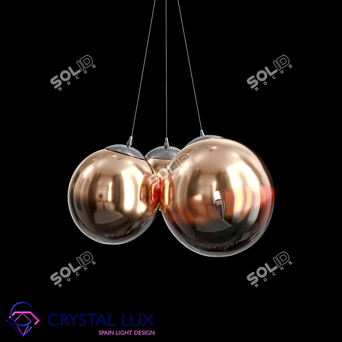 Elche SP3 Pendant Light Fixture 3D model image 5