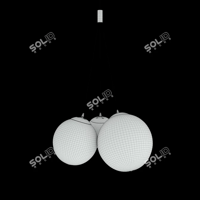 Elche SP3 Pendant Light Fixture 3D model image 7