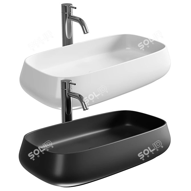 Based on the given description, here is a title suggestion in accordance with the provided requirements:

Salenzi Nur Ceramic Sink 3D model image 1