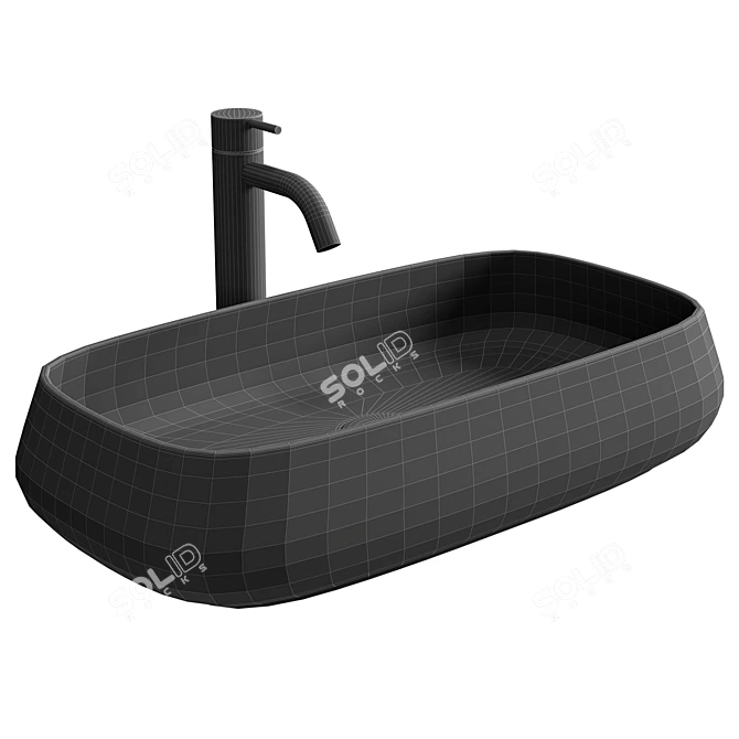 Based on the given description, here is a title suggestion in accordance with the provided requirements:

Salenzi Nur Ceramic Sink 3D model image 2