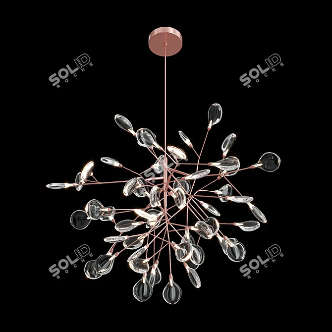 Modern Spanish Design Evita Pendant 3D model image 2