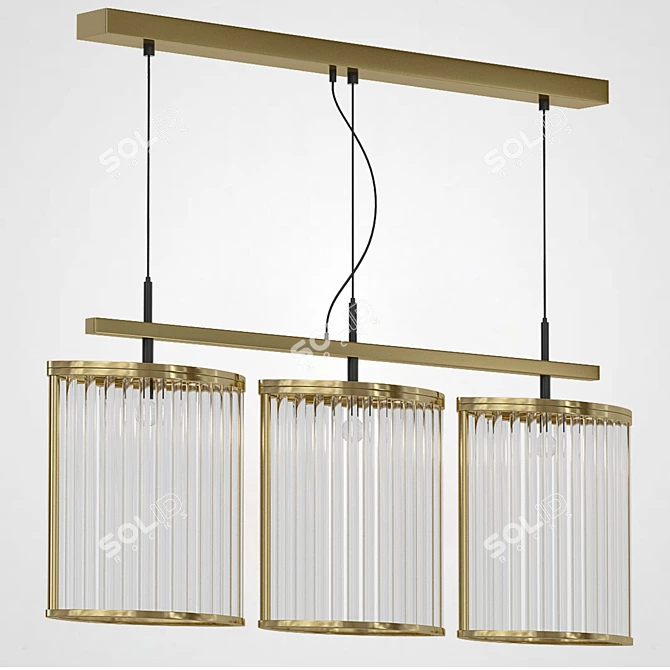 STILIO LONG Chandelier by ImperiumLoft 3D model image 2