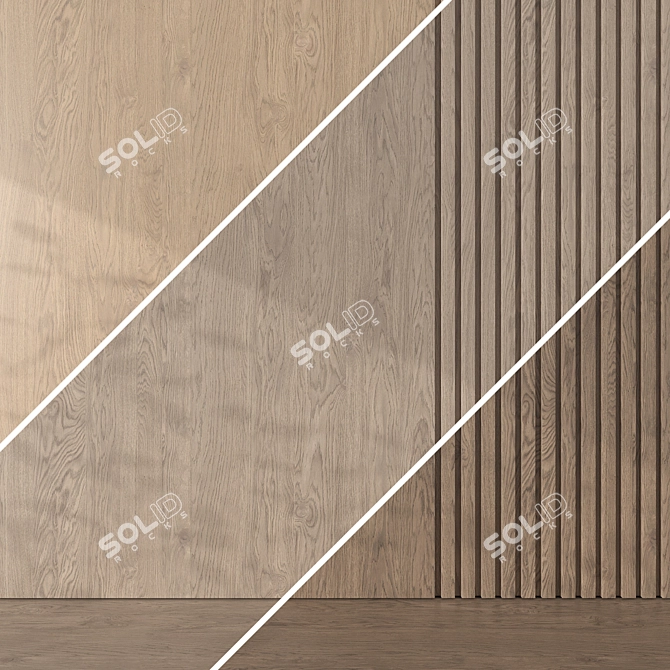 Oak Seamless Texture Pack 063 3D model image 3