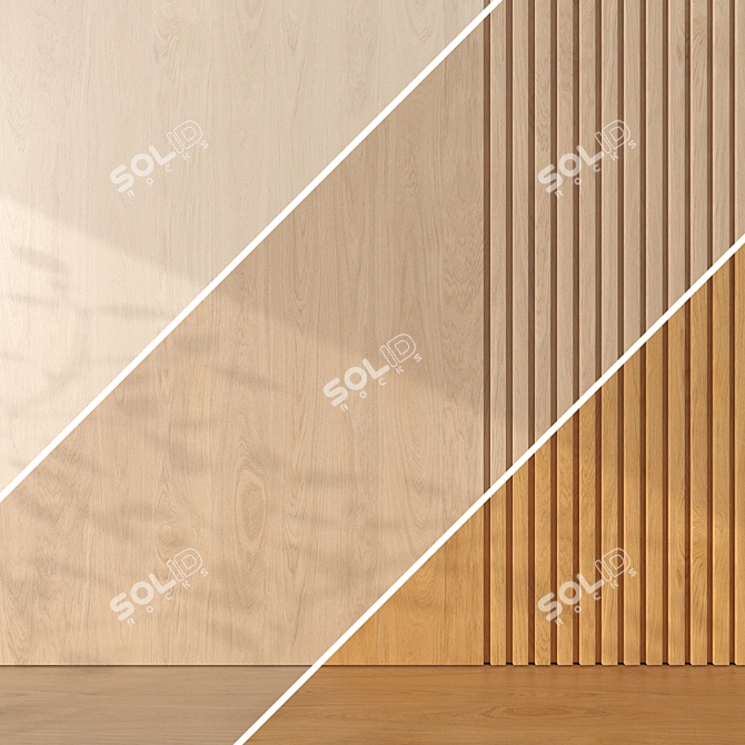 Oak Wood Texture Set 067 3D model image 2