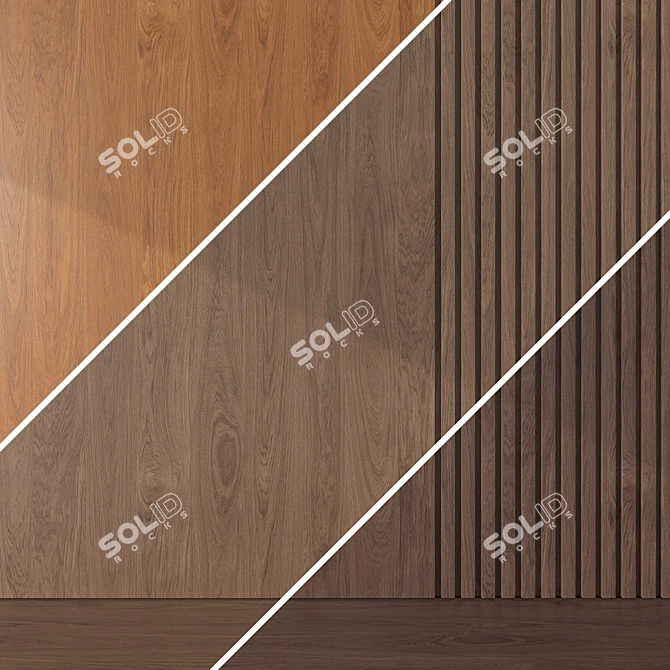 Oak Wood Texture Set 067 3D model image 4
