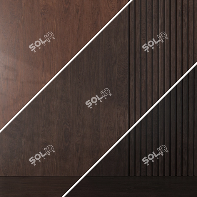 Oak Wood Texture Set 067 3D model image 5