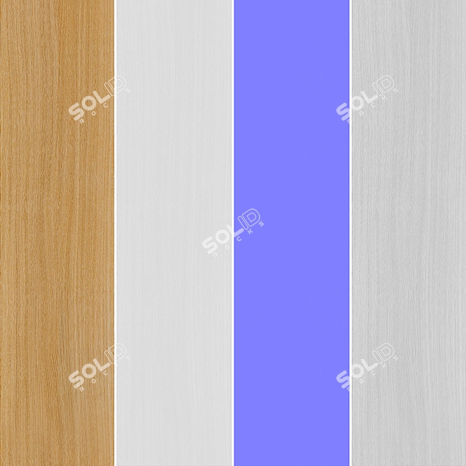 Oak Wood Seamless Texture Set 3D model image 6