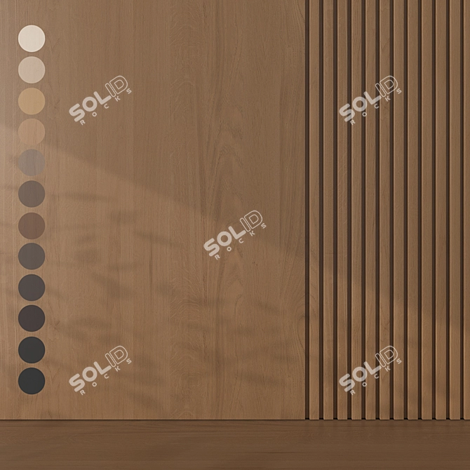 Oak Texture Pack with 12 Tones 3D model image 1
