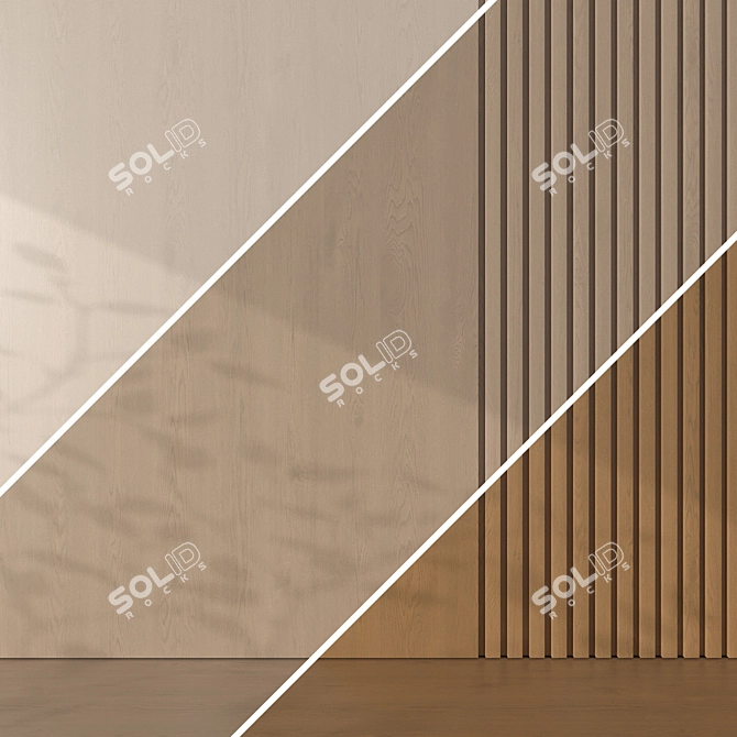 Seamless Oak Textures Pack 3D model image 2