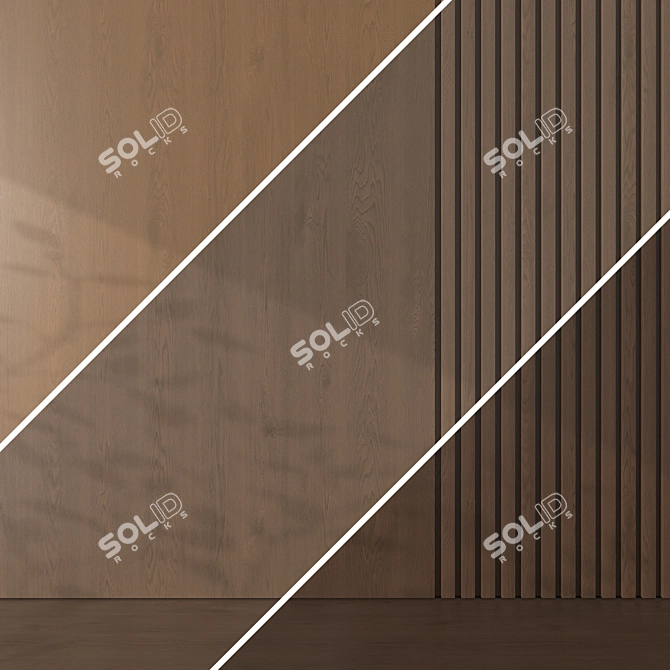 Seamless Oak Textures Pack 3D model image 3