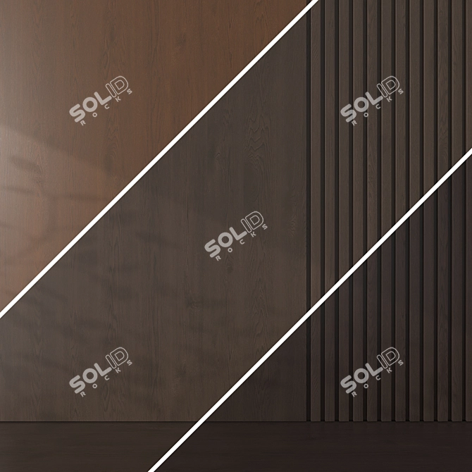 Seamless Oak Textures Pack 3D model image 4