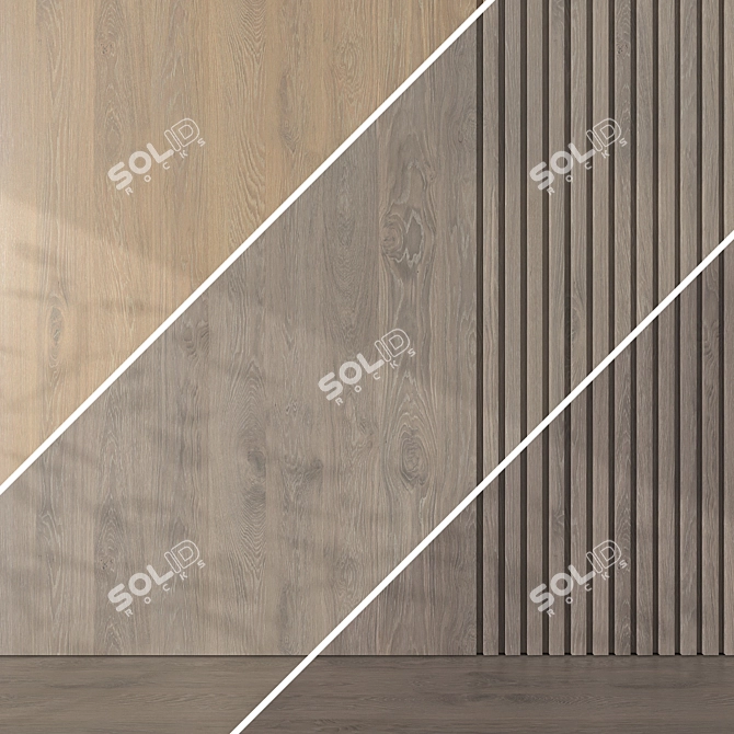 Oak 078 Seamless Texture Pack 3D model image 4