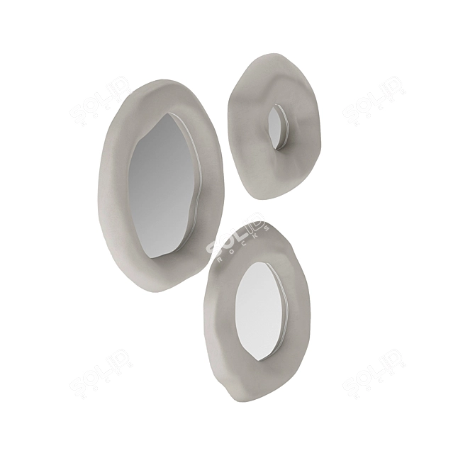 Glam Ceramic Mirror Set 3D model image 2