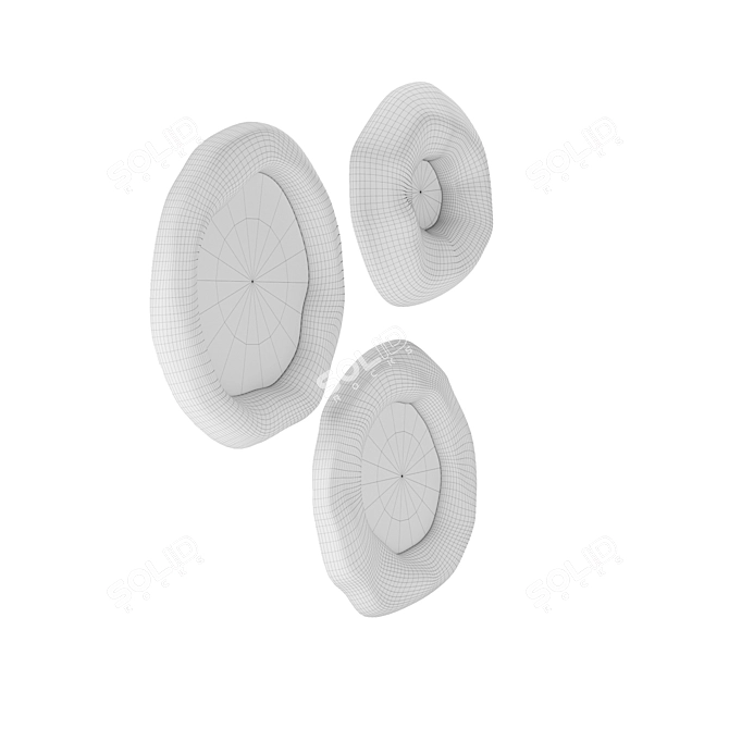 Glam Ceramic Mirror Set 3D model image 3