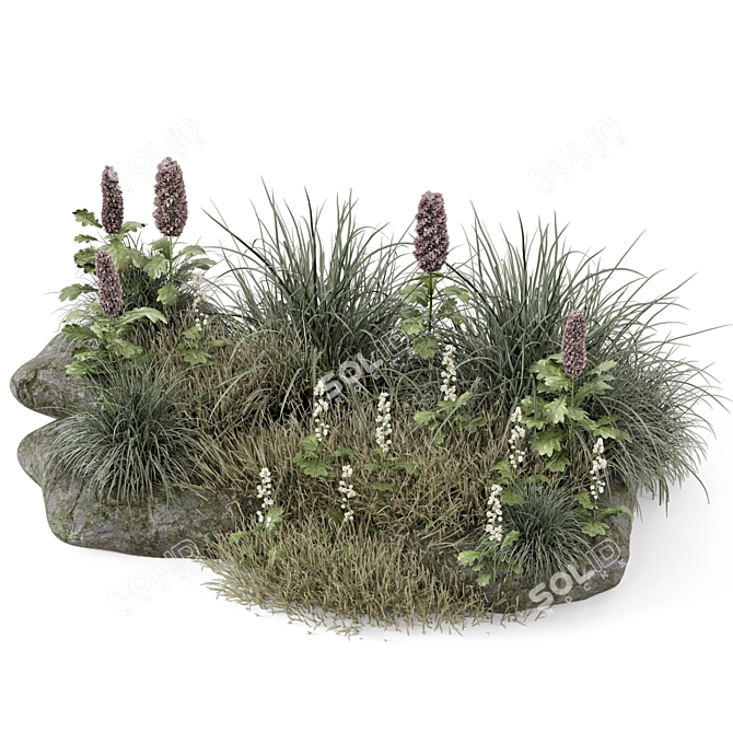 Outdoor Plants Bush 3D Model 3D model image 4