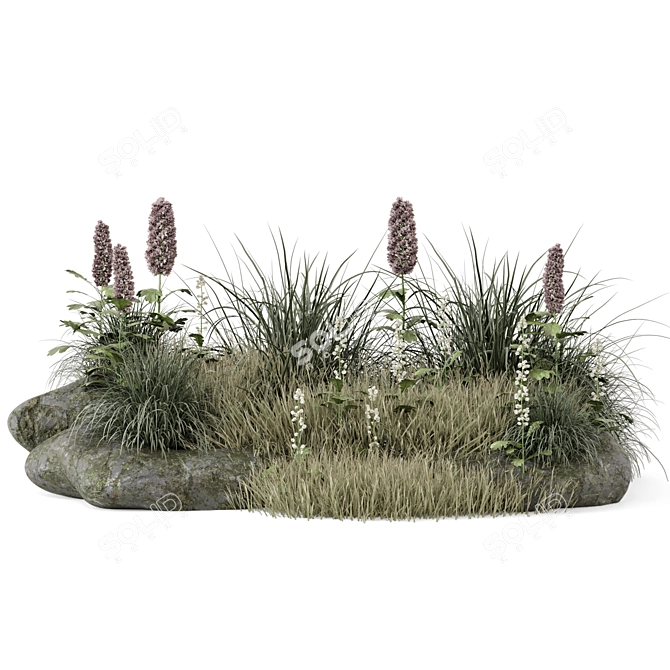 Outdoor Plants Bush 3D Model 3D model image 6