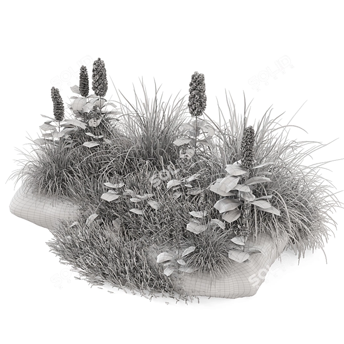 Outdoor Plants Bush 3D Model 3D model image 7