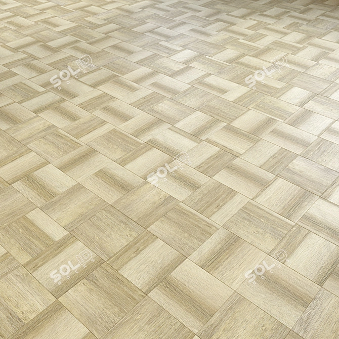 High-Quality 3D Wooden Flooring 3D model image 2