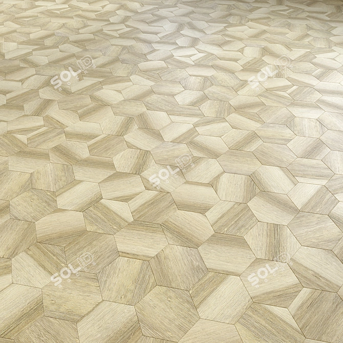 High-Quality 3D Wooden Flooring 3D model image 3